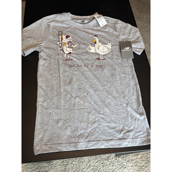 New Balance Other - New Balance Boys Large 14/16 Gray Chicken Football Graphic T Shirt NWT Free Ship
